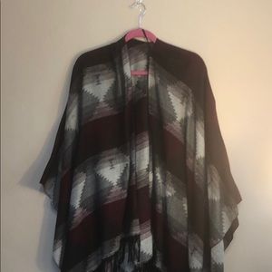 Charlotte Russe • Burgundy and Gray Wrap
